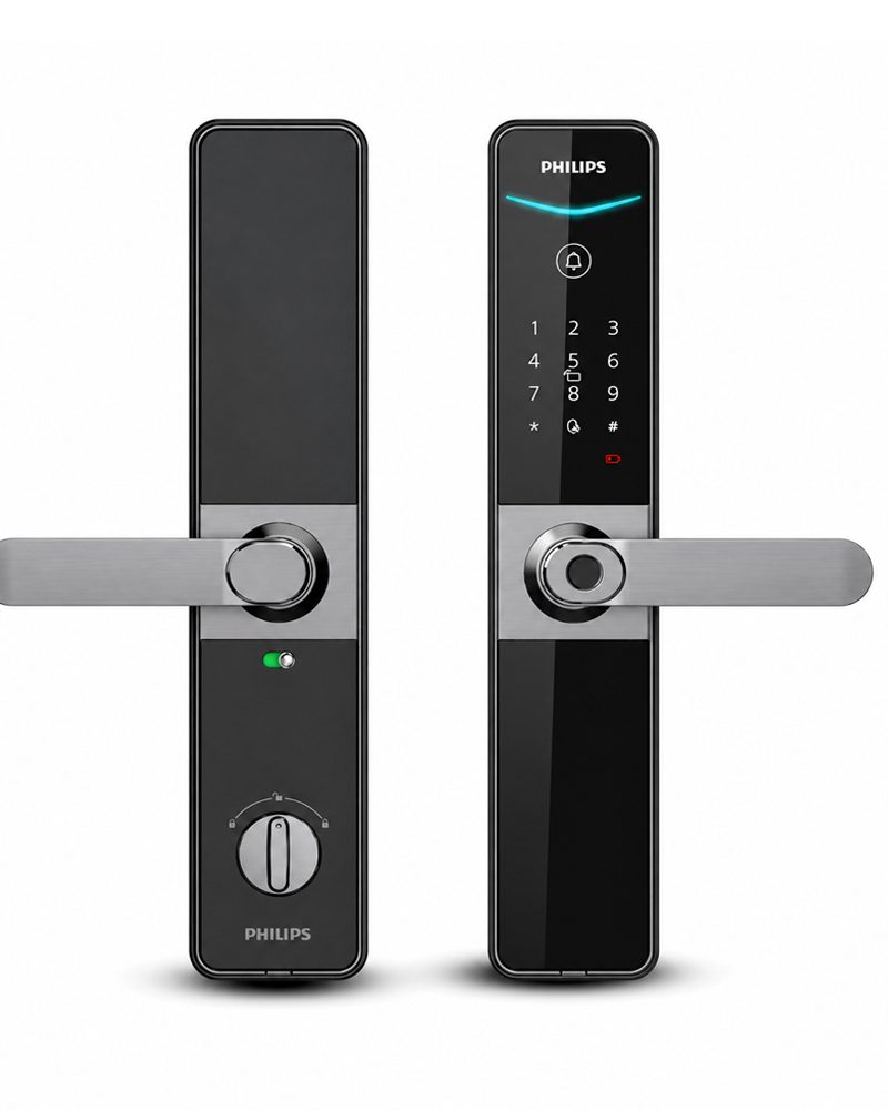 Khóa Vân Tay Philips DDL610 5HBS Cửa Gỗ Kết Nối APP
