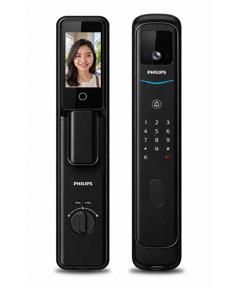 Khóa Cửa Nhận Diện Khuôn Mặt Philips DDL-702-FVP-7HSW
